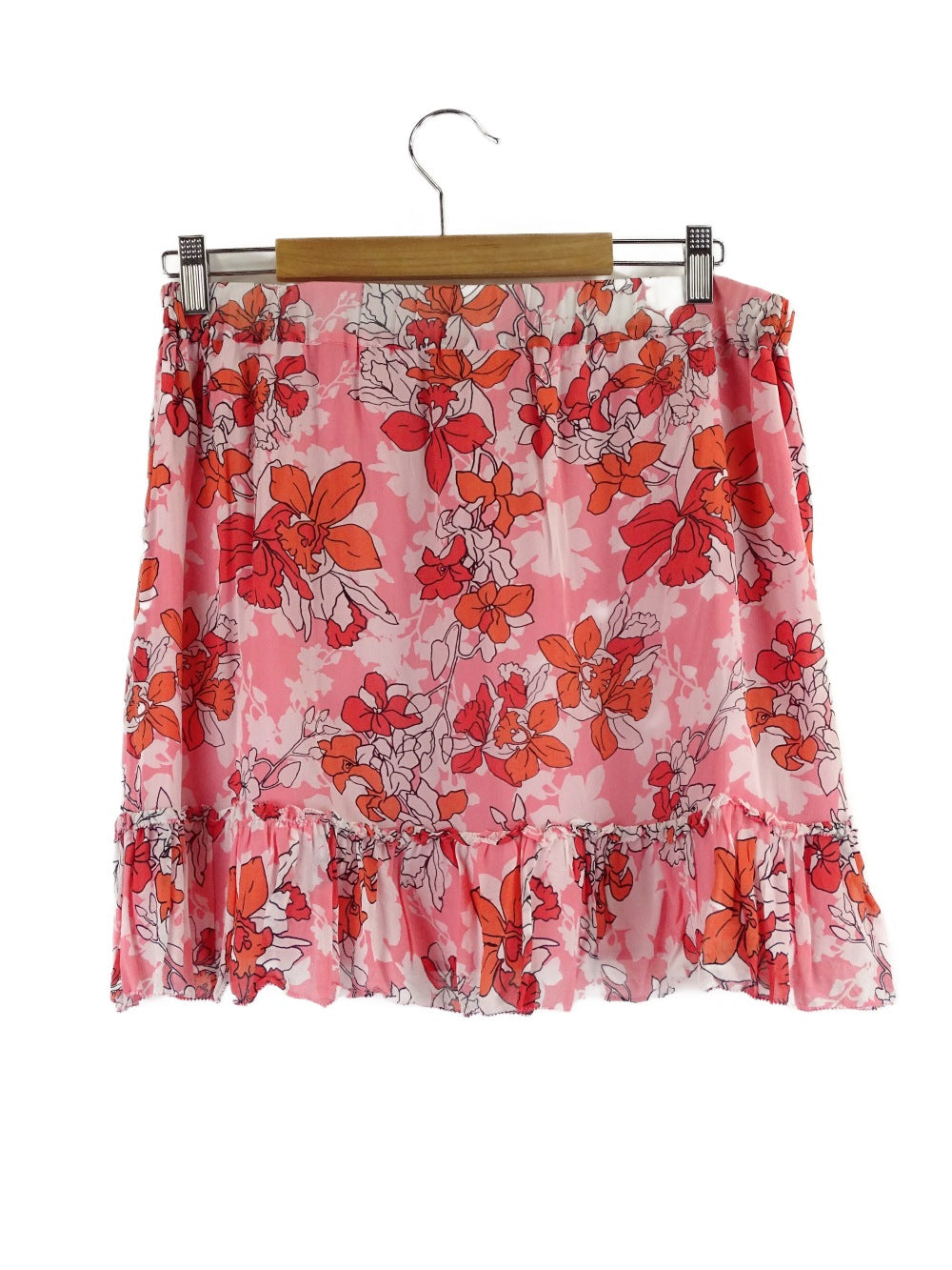 Seed Pink And Red Floral Mini Skirt 12