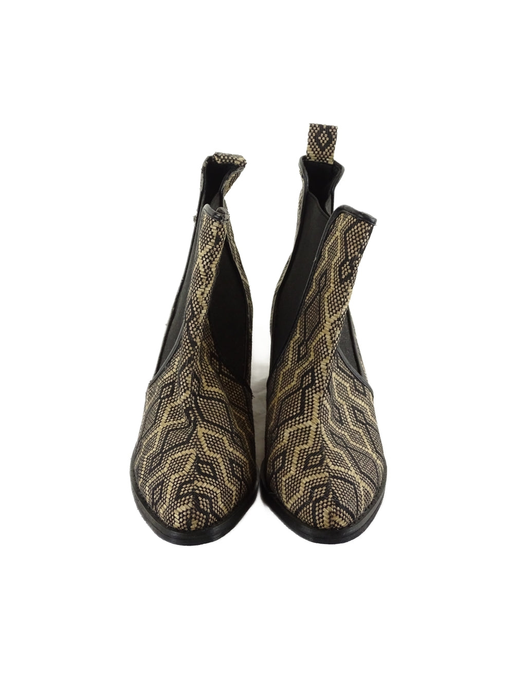 Decjuba Black and Brown Printed Boots AU/US 6 (EU 37)