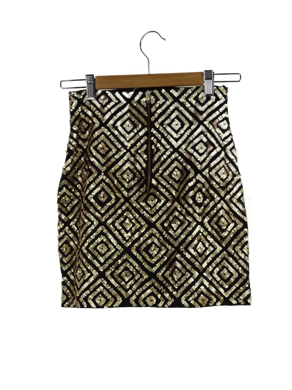 Maurie and Eve Black and Gold Mini Skirt 8