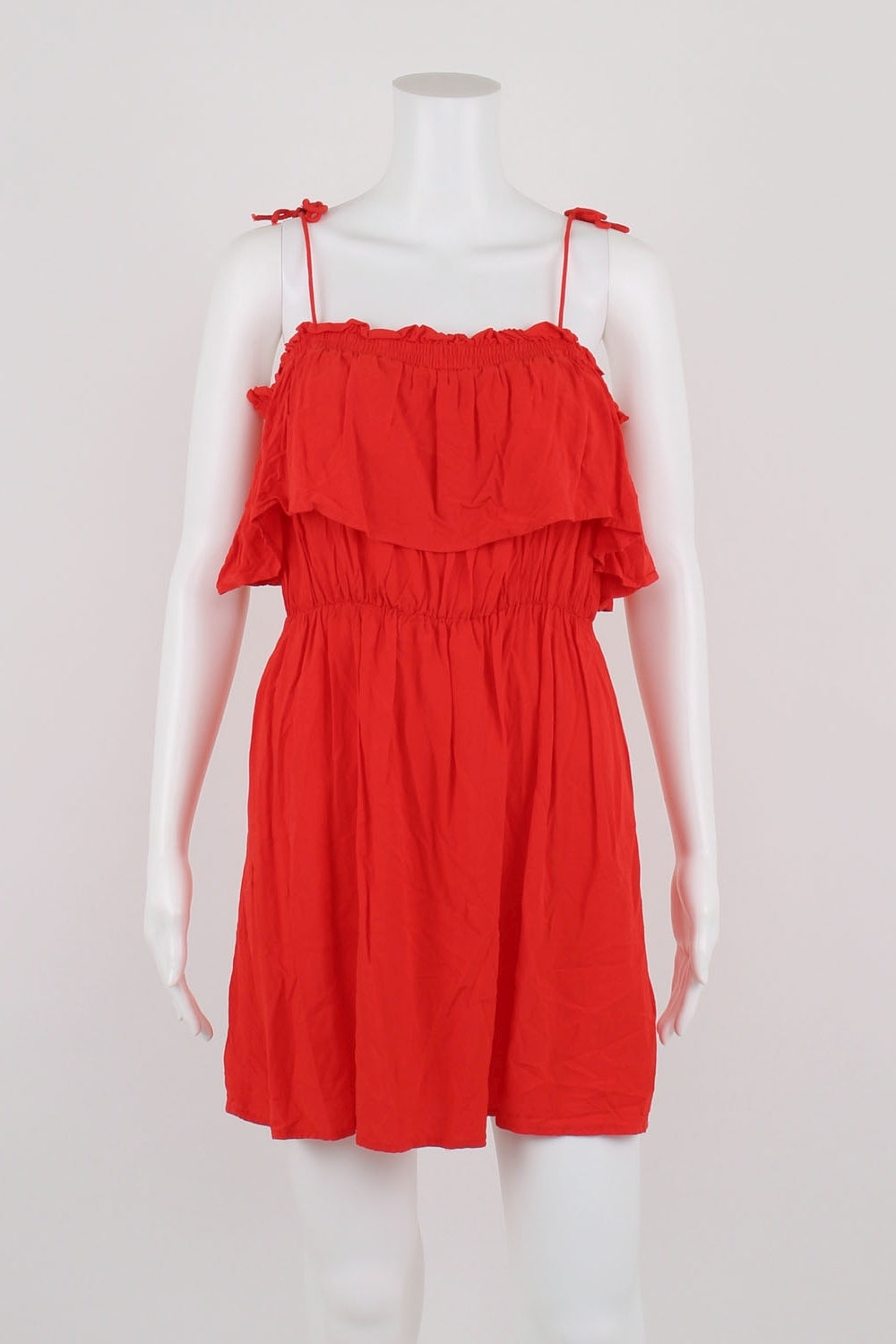 Bardot Red Off the Shoulder Dress 10