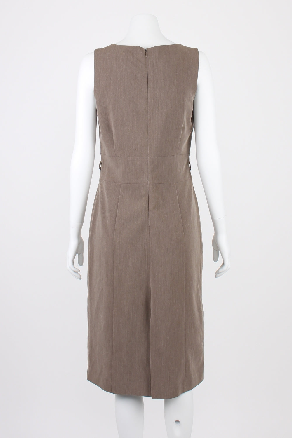 Barkins Brown Sleeveless Dress 12 (missing belt)