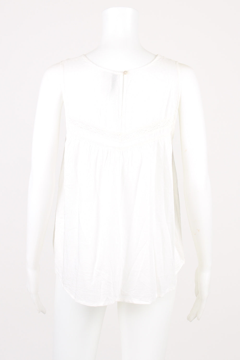 Forever New White Sleeveless Embroidered Top 10