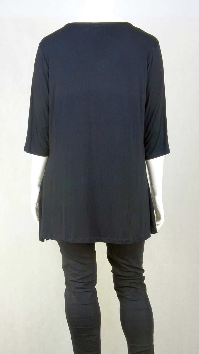 Sara Fashion Black Blouse 2X