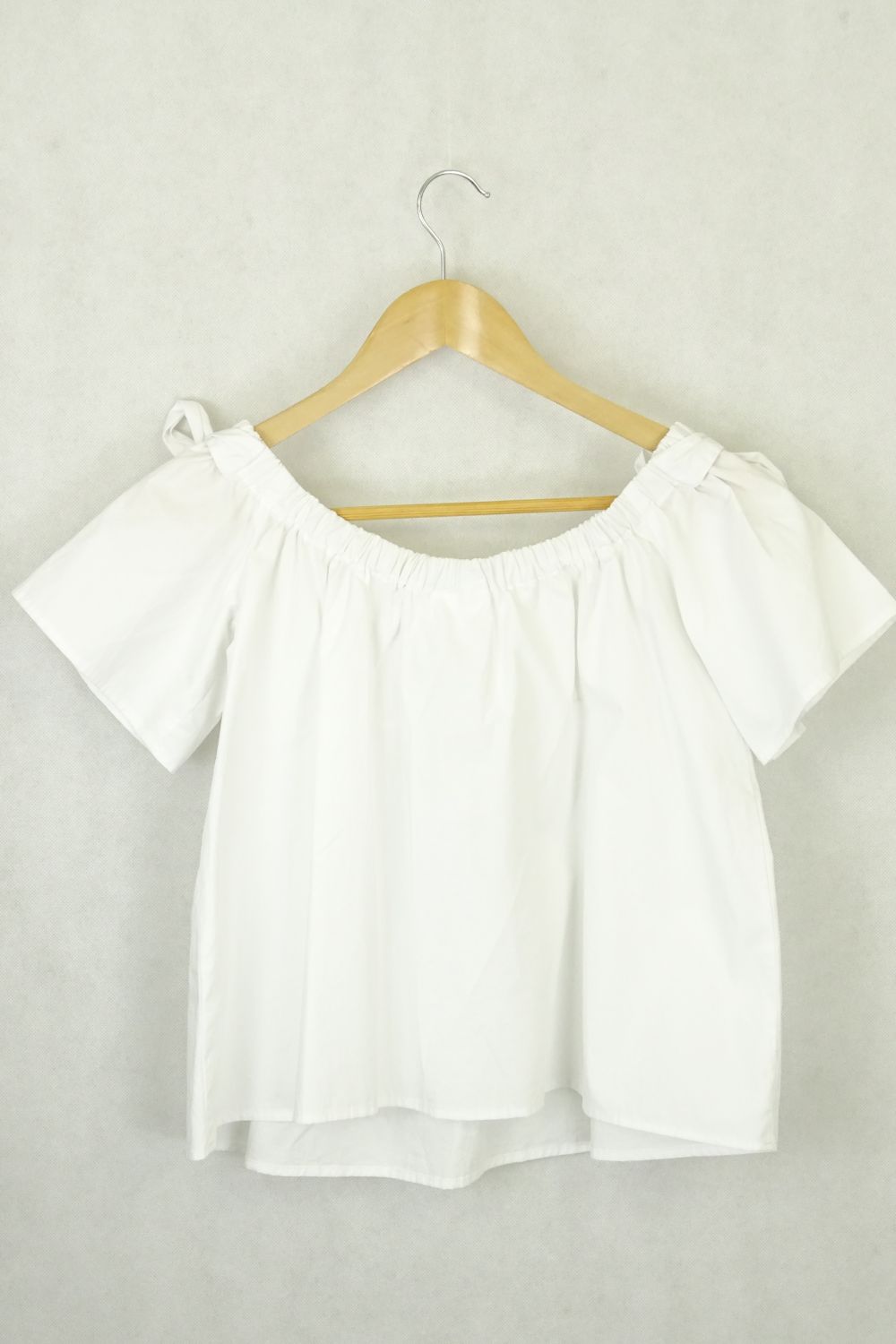 Seed Off the Shoulder White Shirt- S