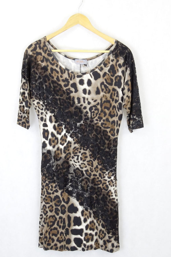 Jeff Gallano Animal print dress 1(10AU) - Reluv Clothing Australia