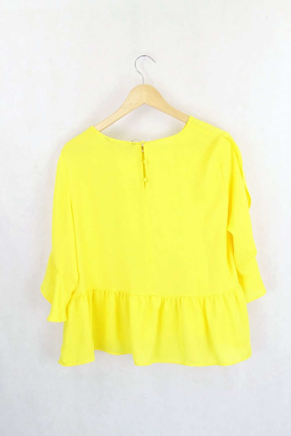 Zara Basic Yellow Blouse L