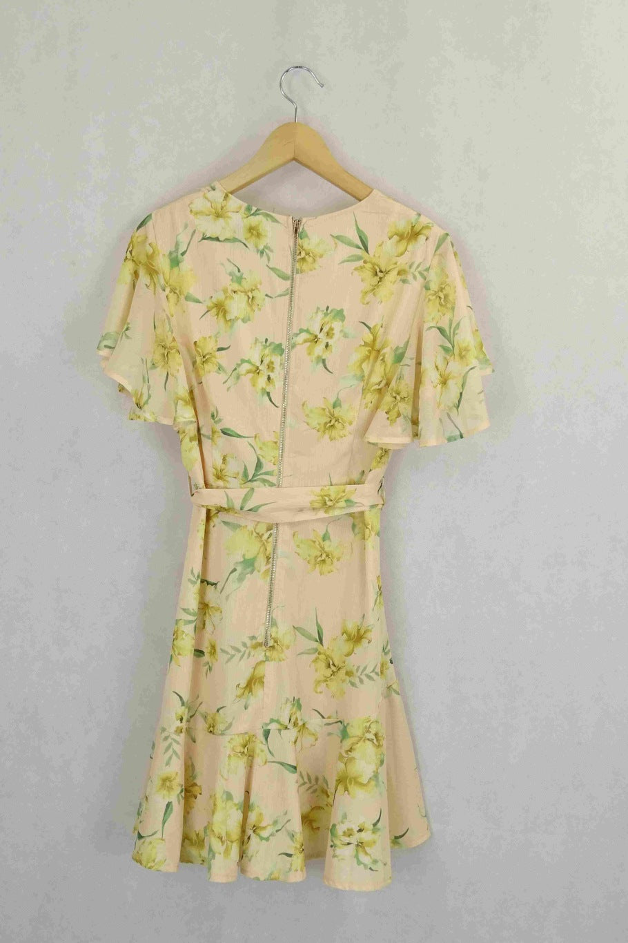 Pilgrim Yellow Floral Short Sleeve Summer Dress