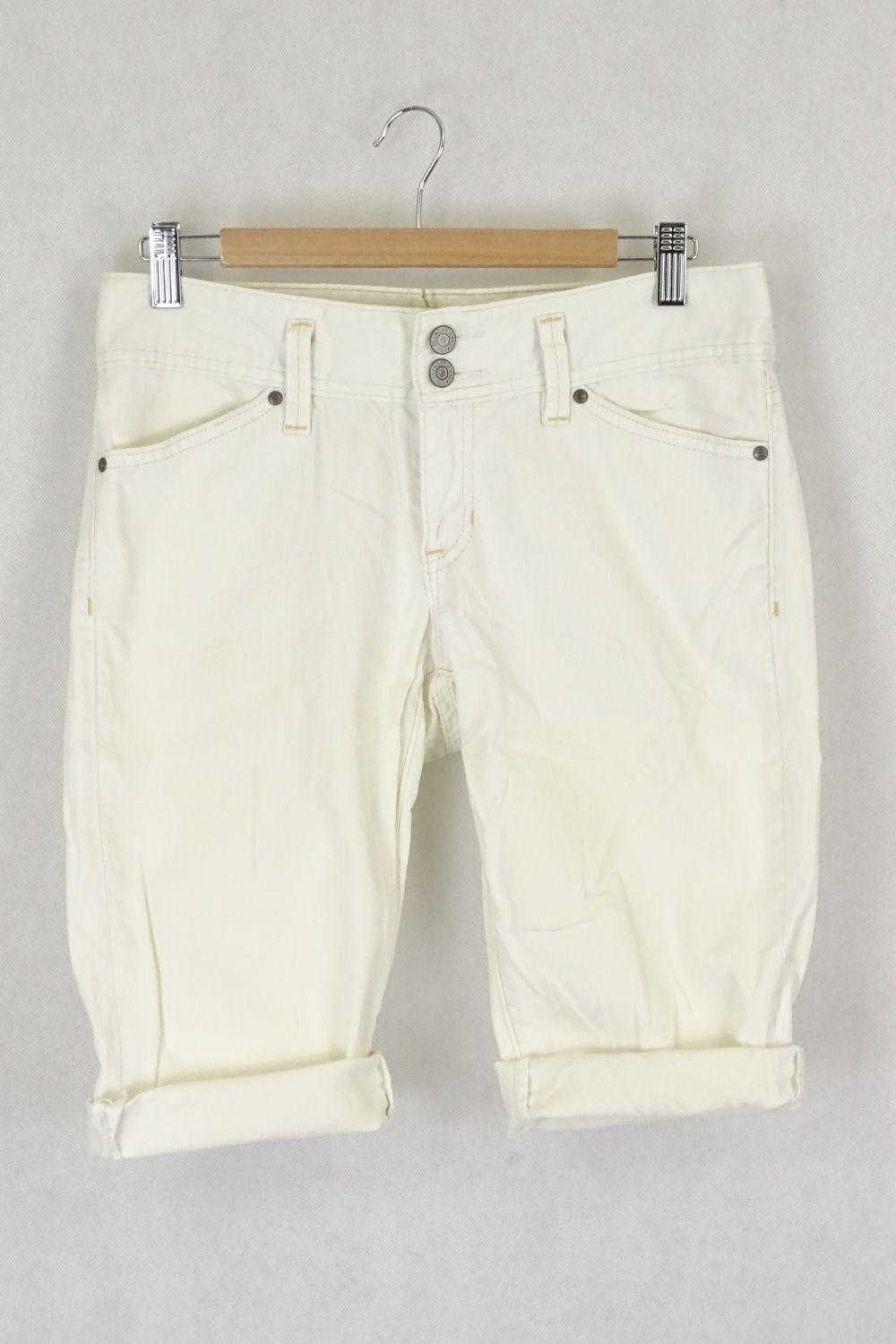 Gap Low Rise Cropped Shorts White  S
