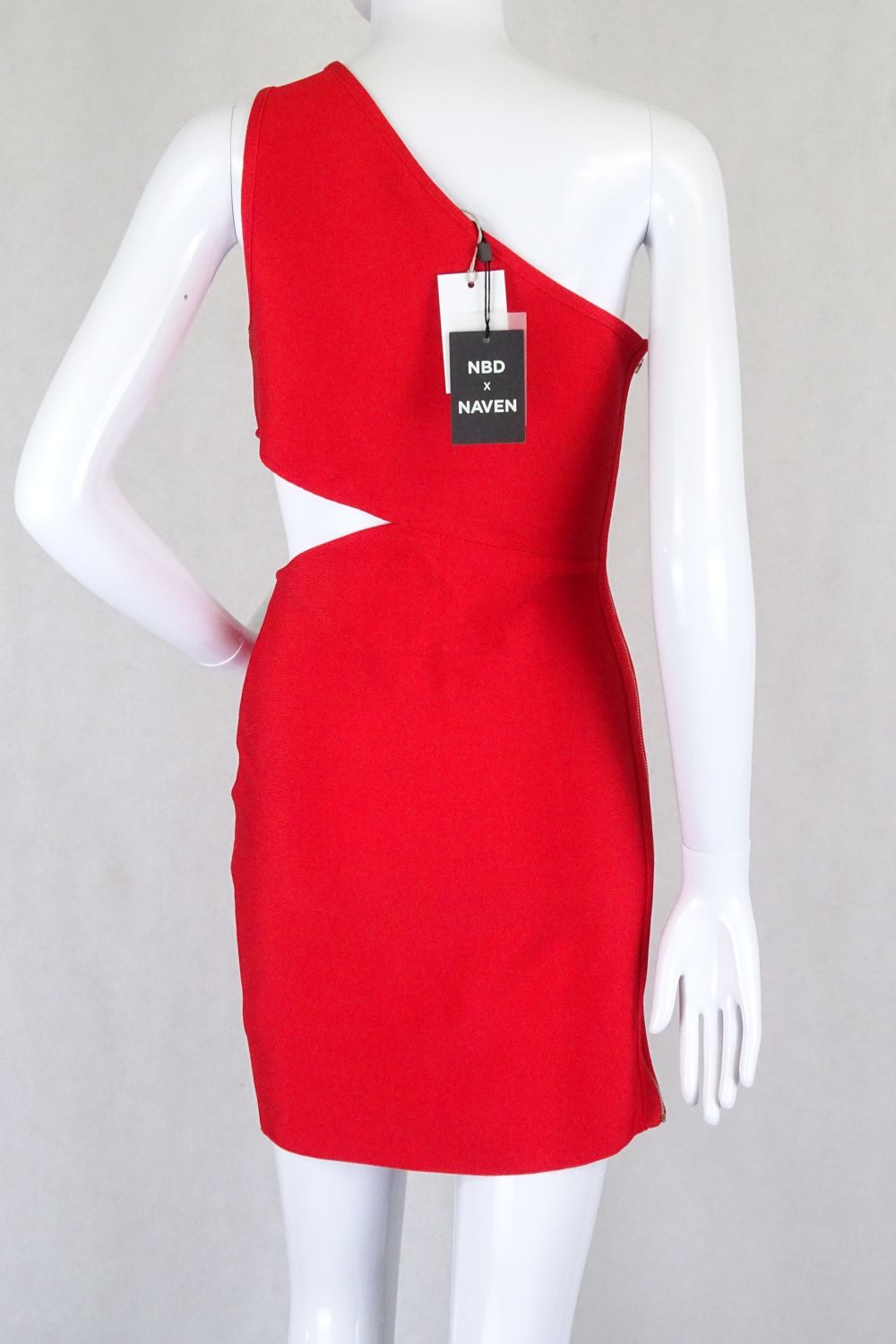 Nbd X Naven Red Cut Out Dress M