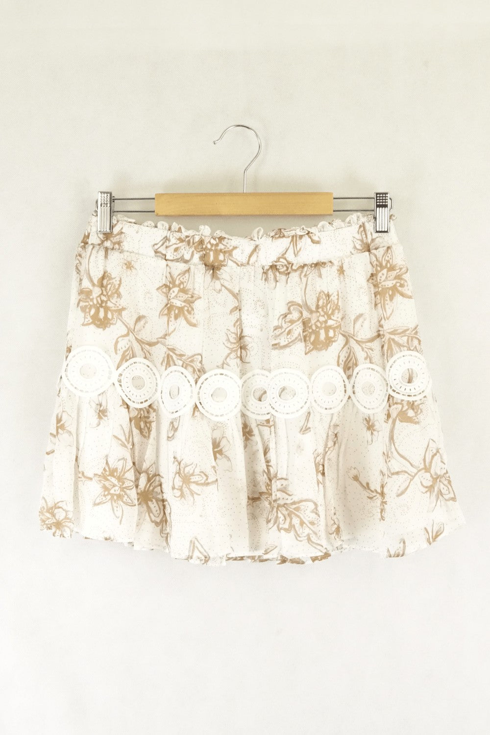 Seed White Detailed Mini Skirt 10