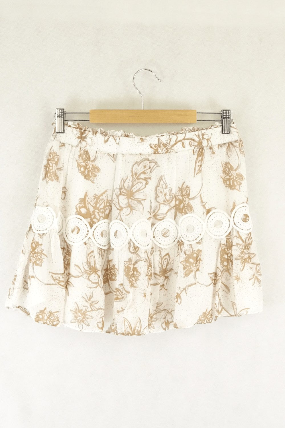 Seed White Detailed Mini Skirt 10