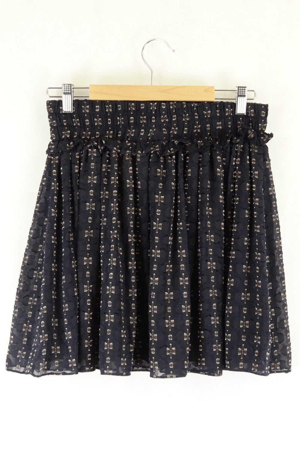 Seed Navy Patterned Mini Skirt 10