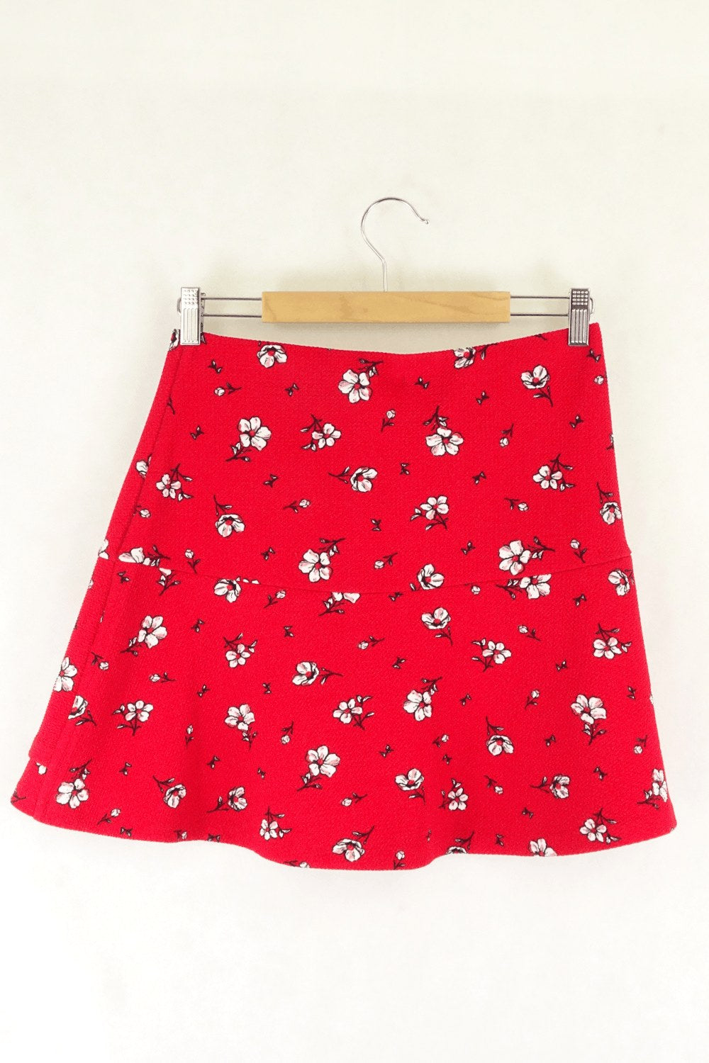 Sportsgirl Red Patterned Mini Skirt S