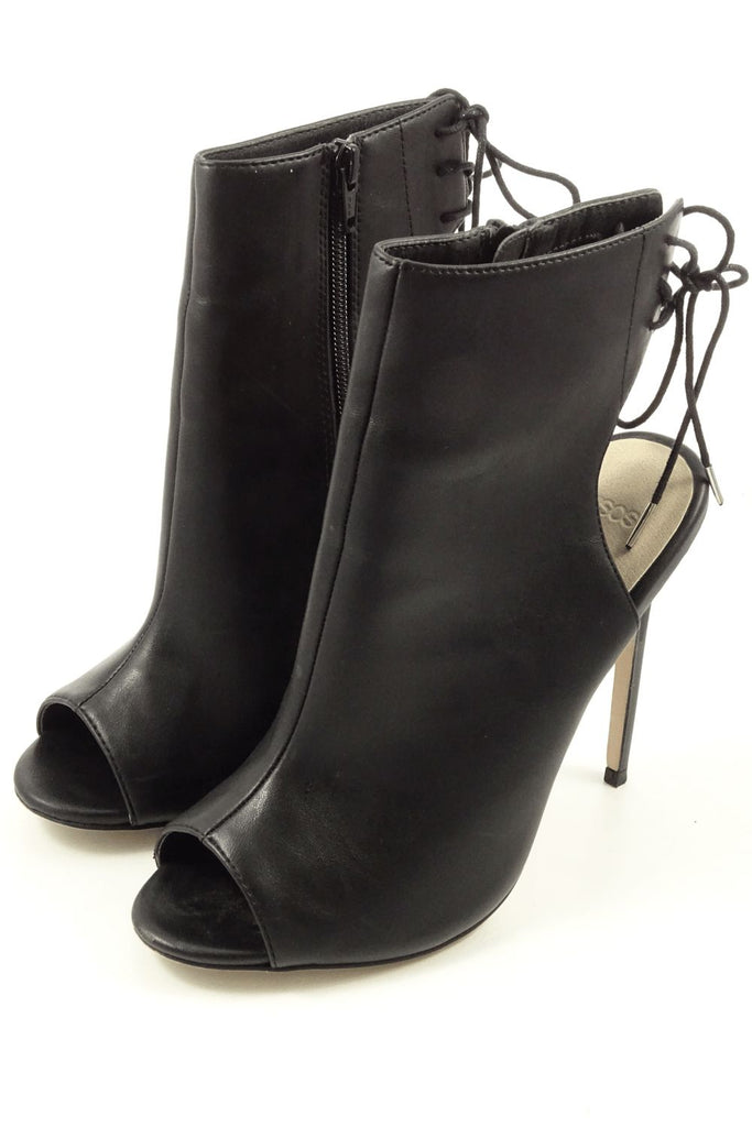 Asos Black Peep Toe Boot 8 IN BOX Reluv Clothing Australia