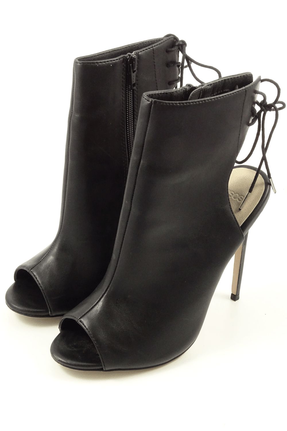 Asos Black Peep Toe Boot 8 (IN BOX)