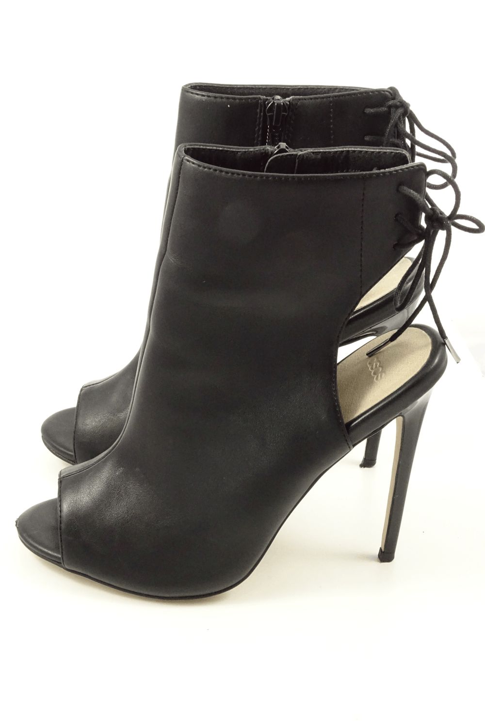 Asos Black Peep Toe Boot 8 (IN BOX)