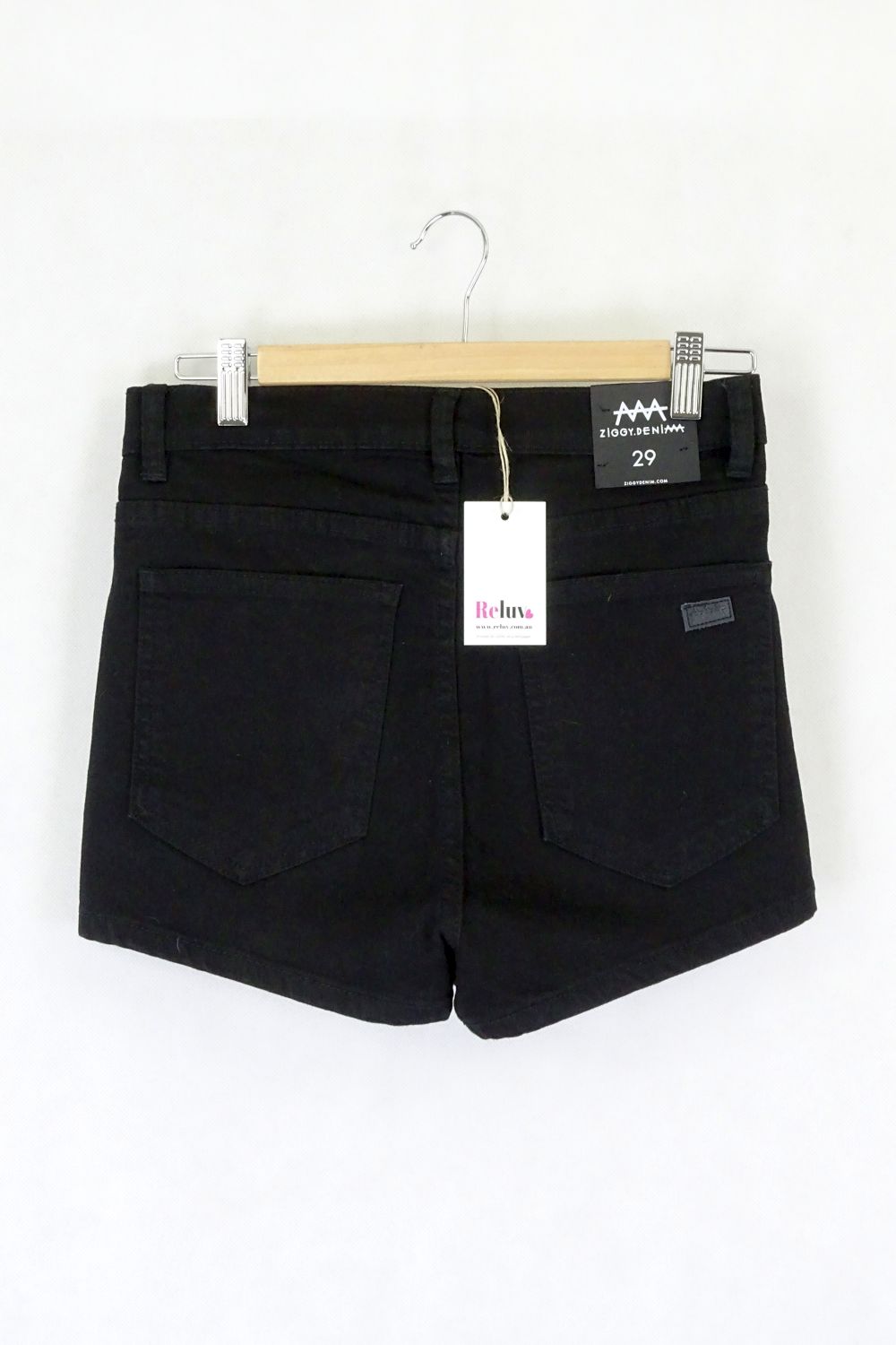 Ziggy Denim Black Shorts 30 (AU12)