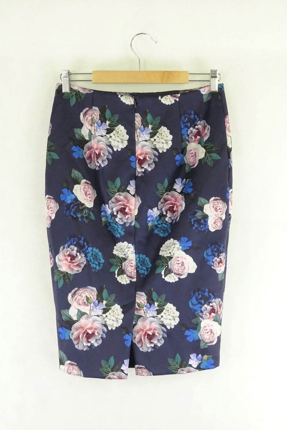 Forever New Blue Floral Skirt 10