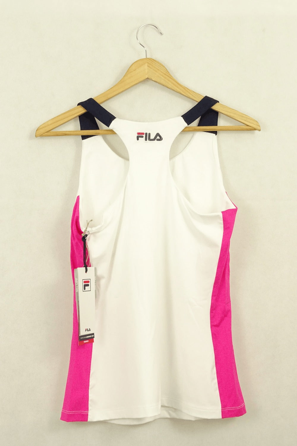 Fila White And Pink Sports Top M/12