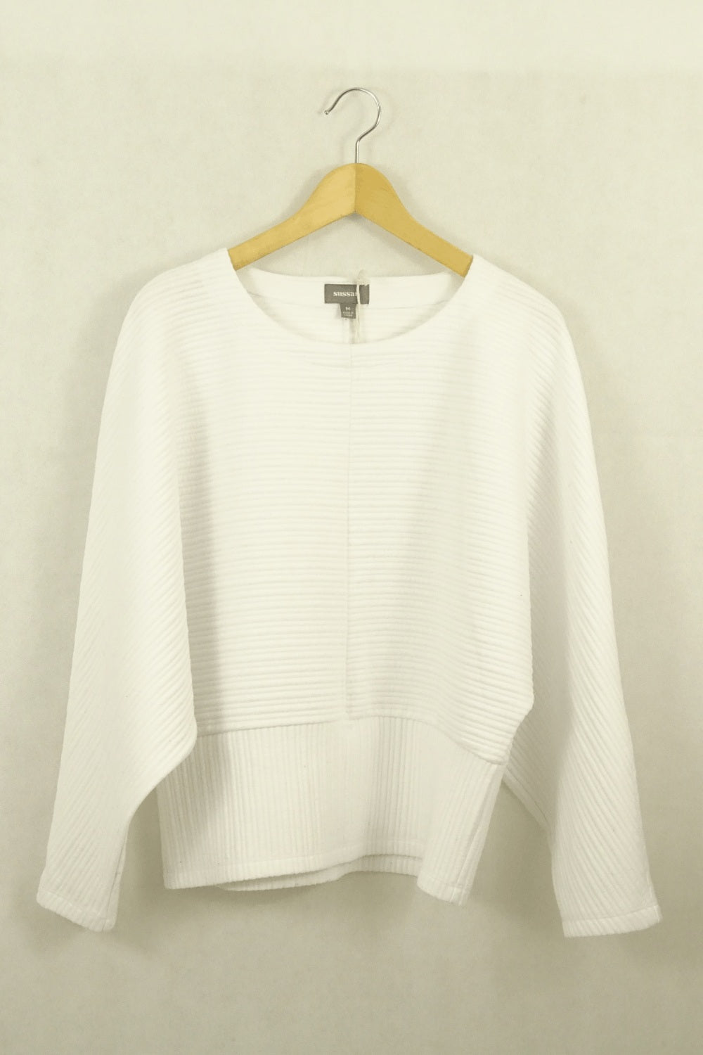 Sussan White Knit Top M