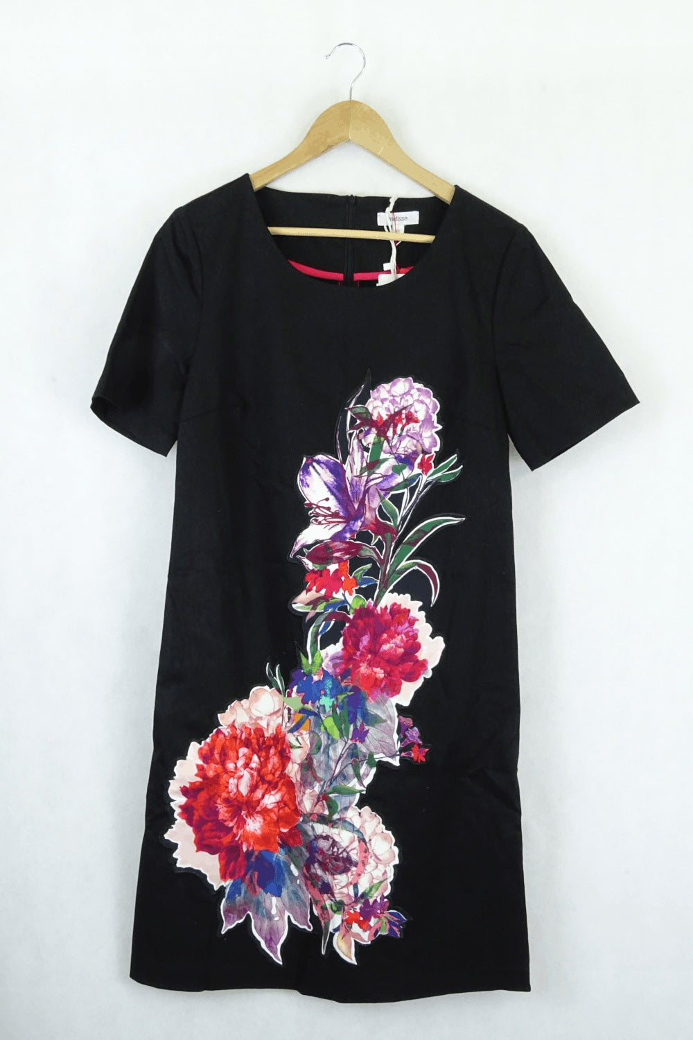 Matisse Black Floral Shift Dress 10