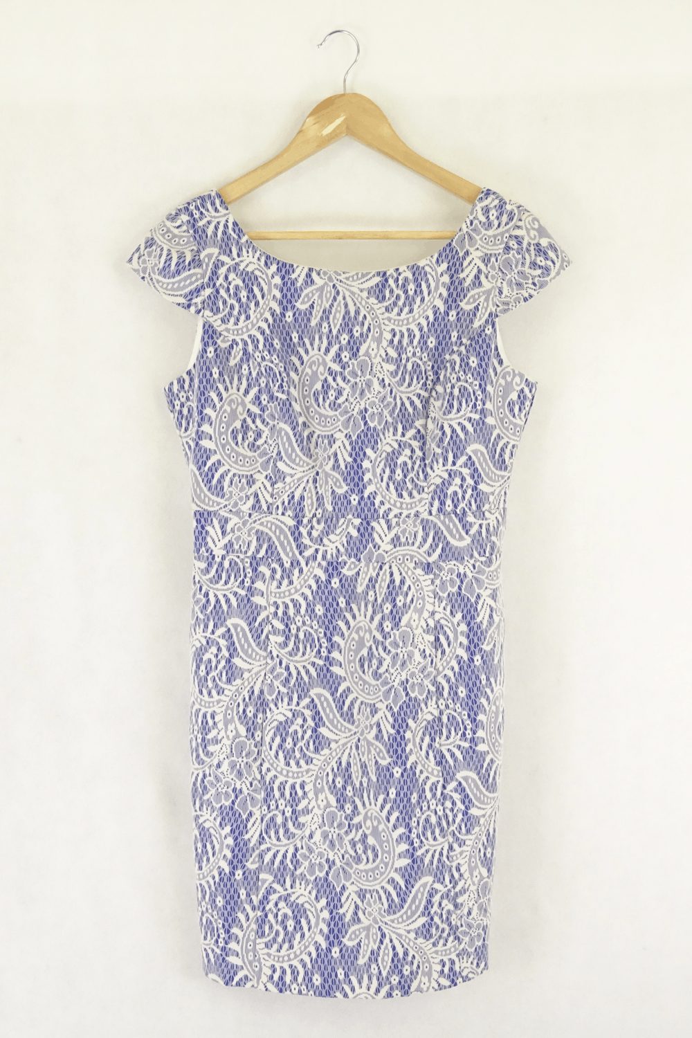 Review Blue And White Lace Dress 10