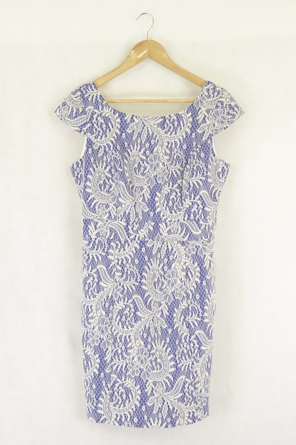 Review Blue And White Lace Dress 10