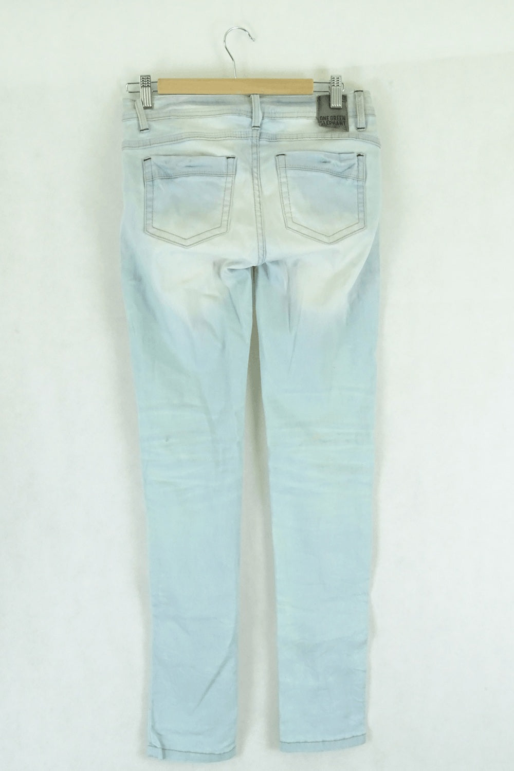 One Green Elephant Blue Pants S