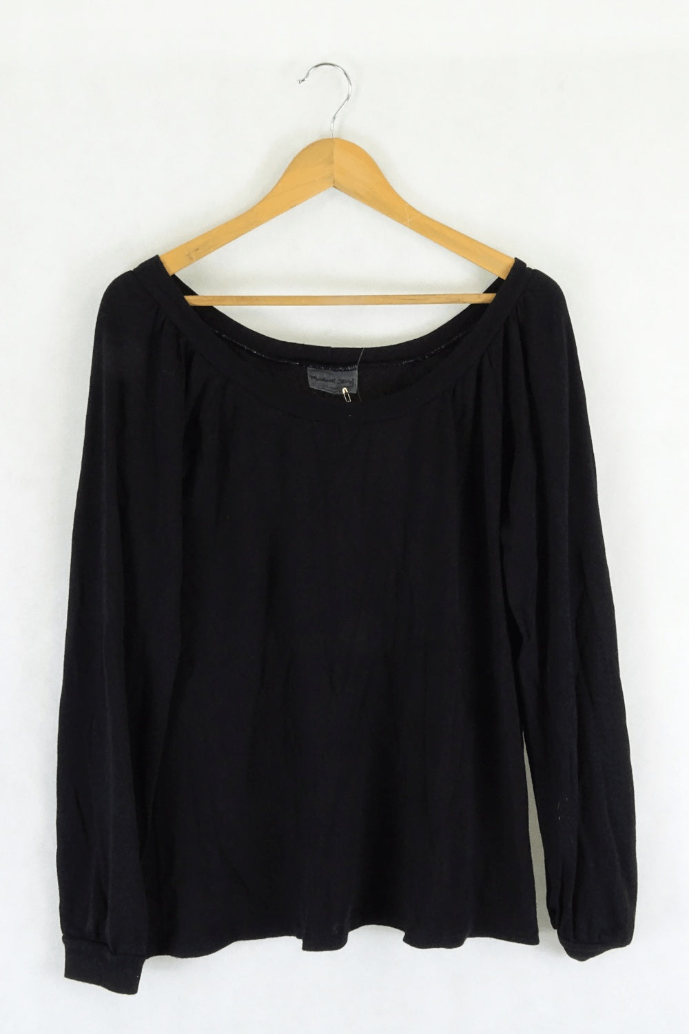 Michael Stans Long Sleeve BLack Top One Size Fit All