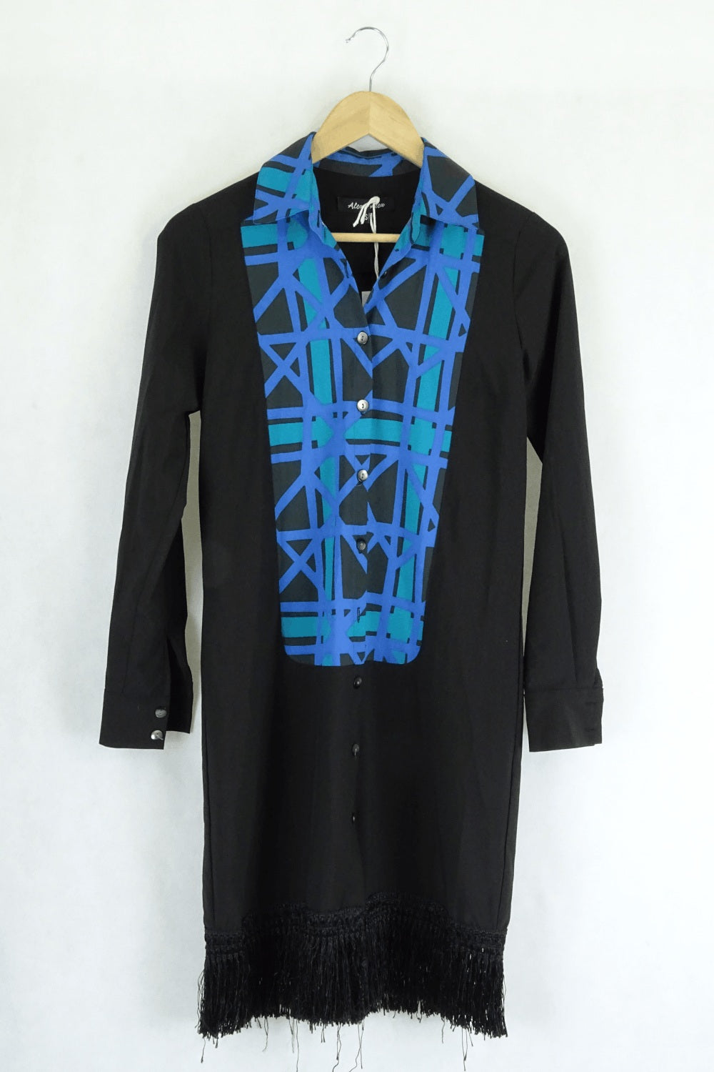 Alex + Alex Black And Blue Dress Xs