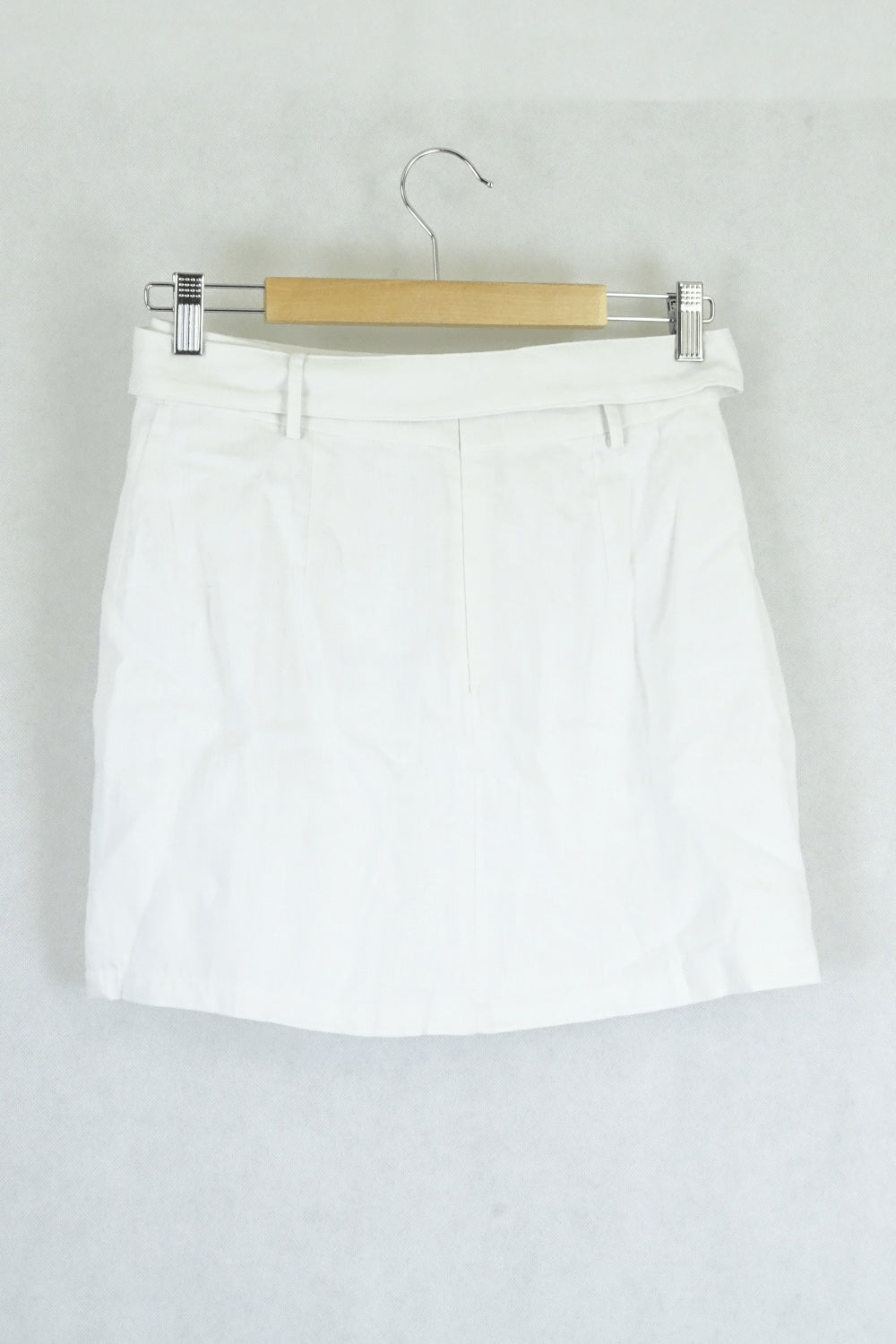 Glassons White Linen Skirt 8