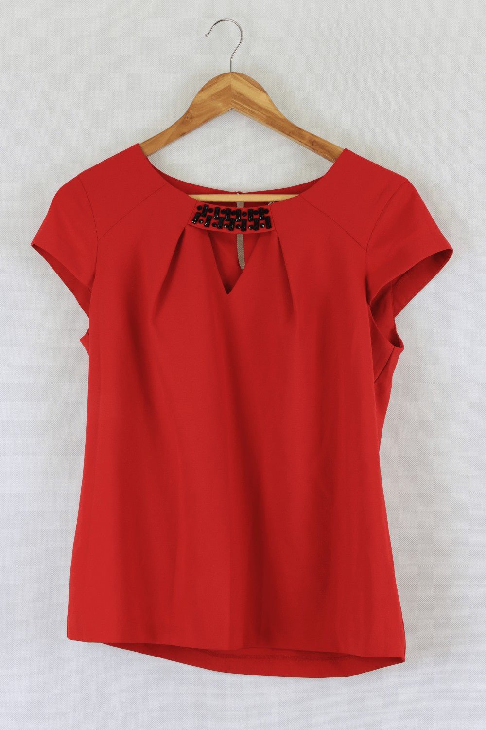 Jacqui E Red Blouse 8