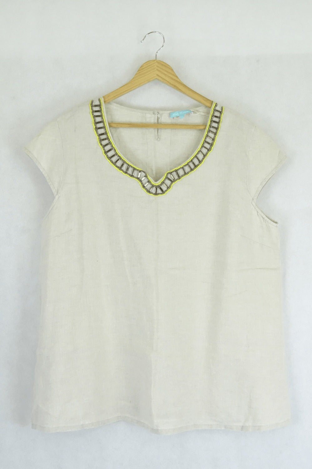 Blue Illusion Linen Tunic XXL