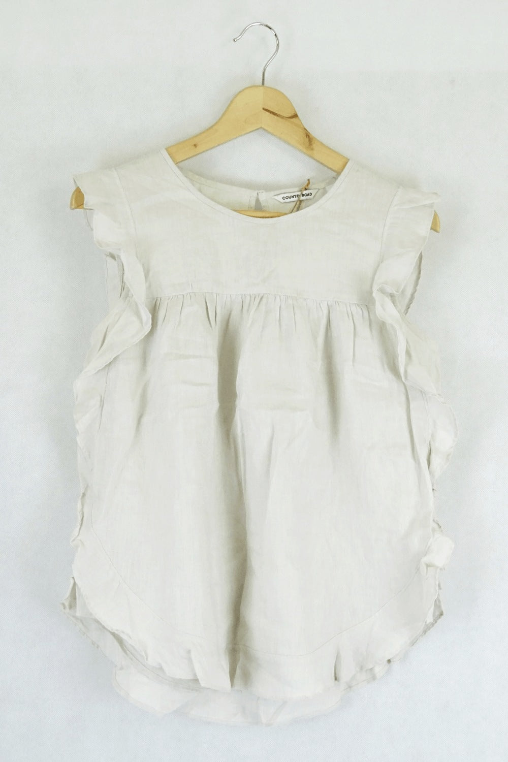 Country Road Linen Sleeveless Top Xs