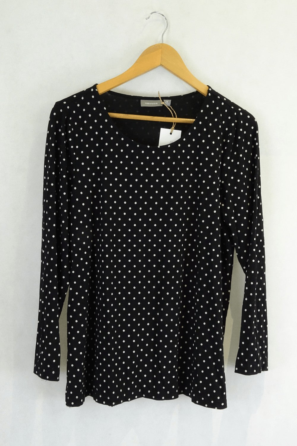 Sussan Black And White Spot Shirt S