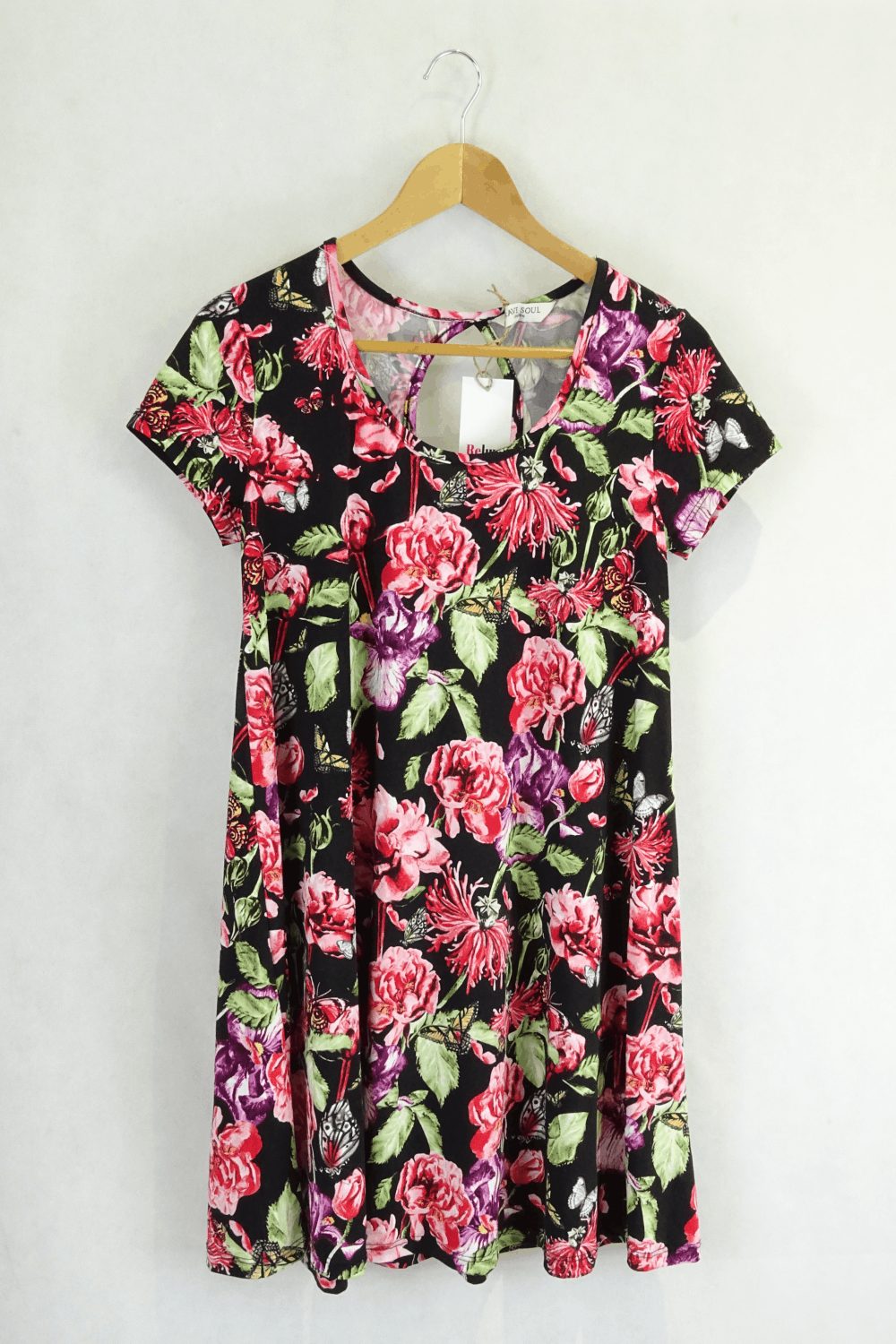 Brave Soul Floral Shirt Dress S