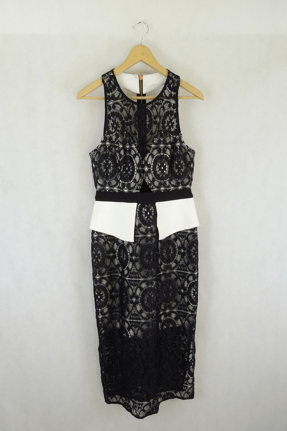 White Suede Dress Black And White Lace 10