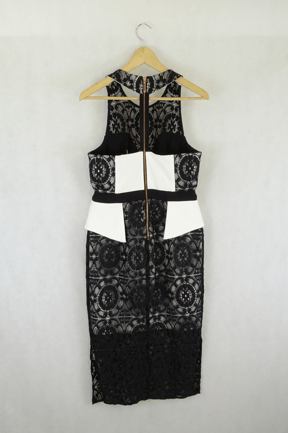 White Suede Dress Black And White Lace 10