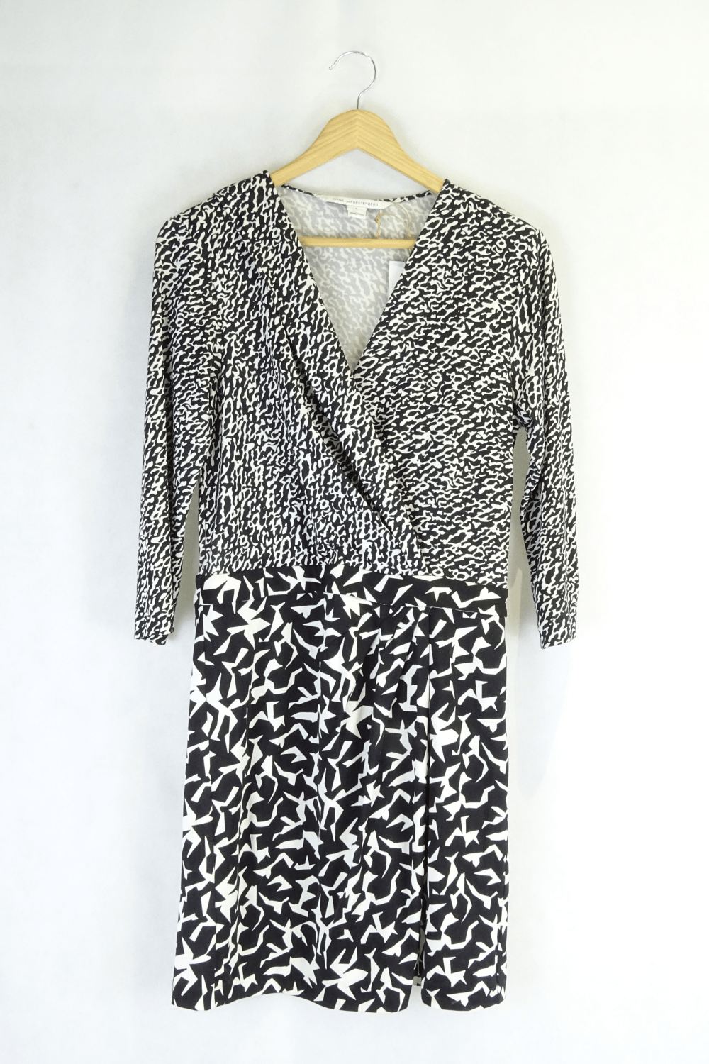 Diane Von Furstenberg Black And White Dress 8