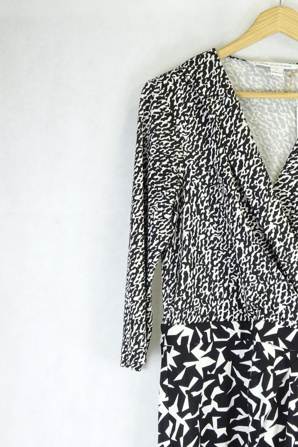 Diane Von Furstenberg Black And White Dress 8