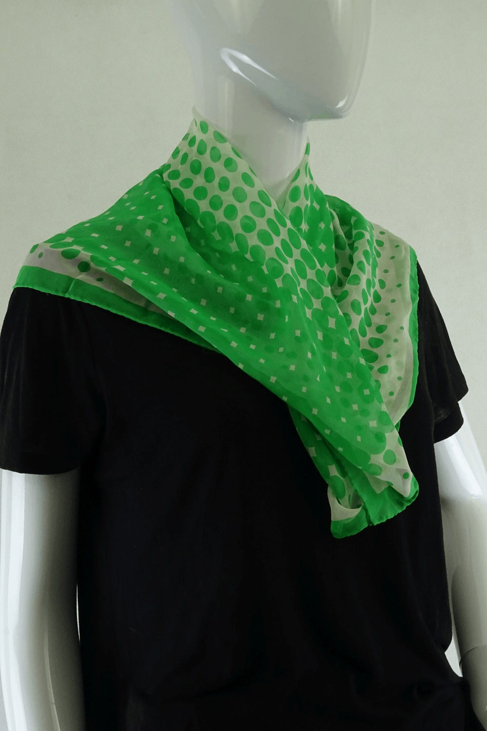 Furla Scarf Spotted Green