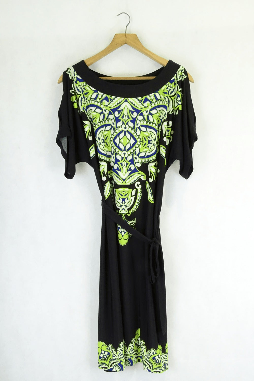 Jacquie Black And Green Dress S