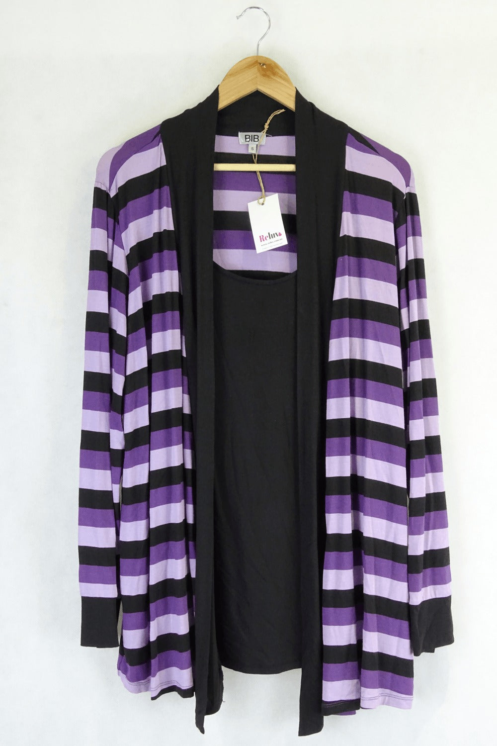 Bib Purple Striped Top S