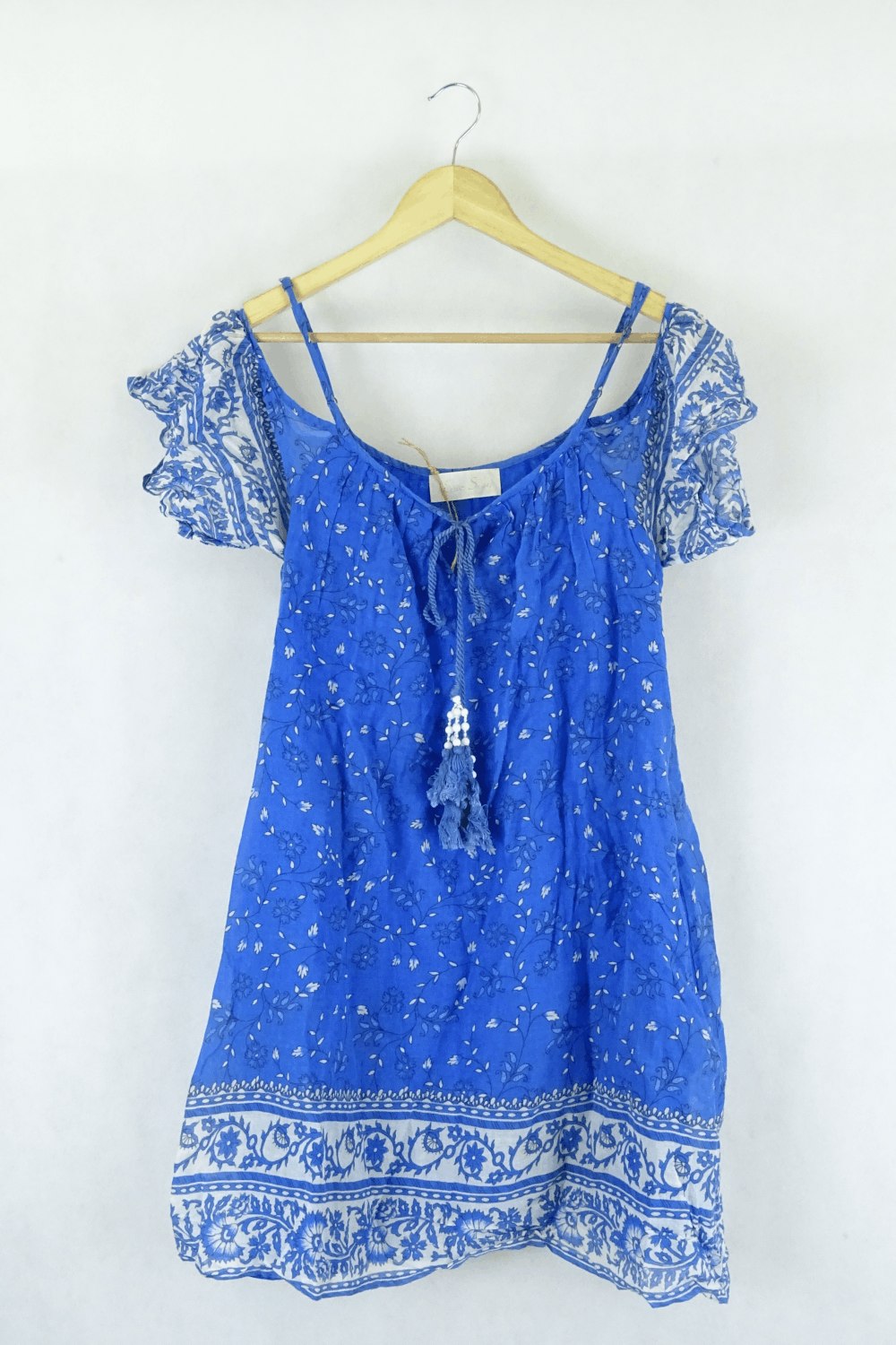 Love Sam Blue Floral Dress S