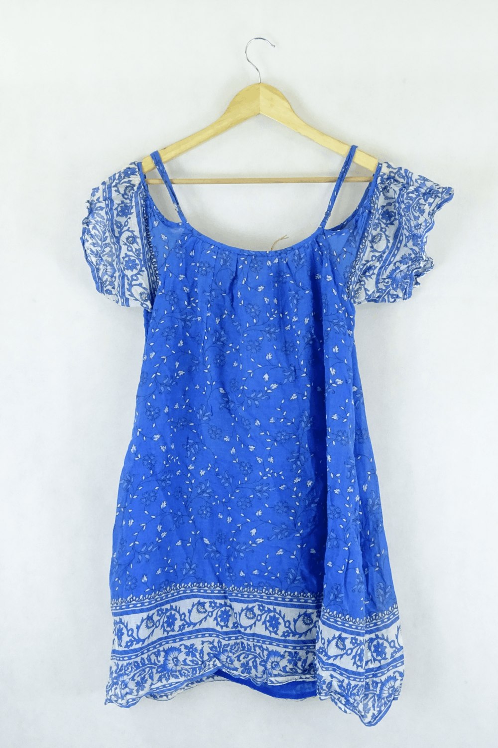 Love Sam Blue Floral Dress S