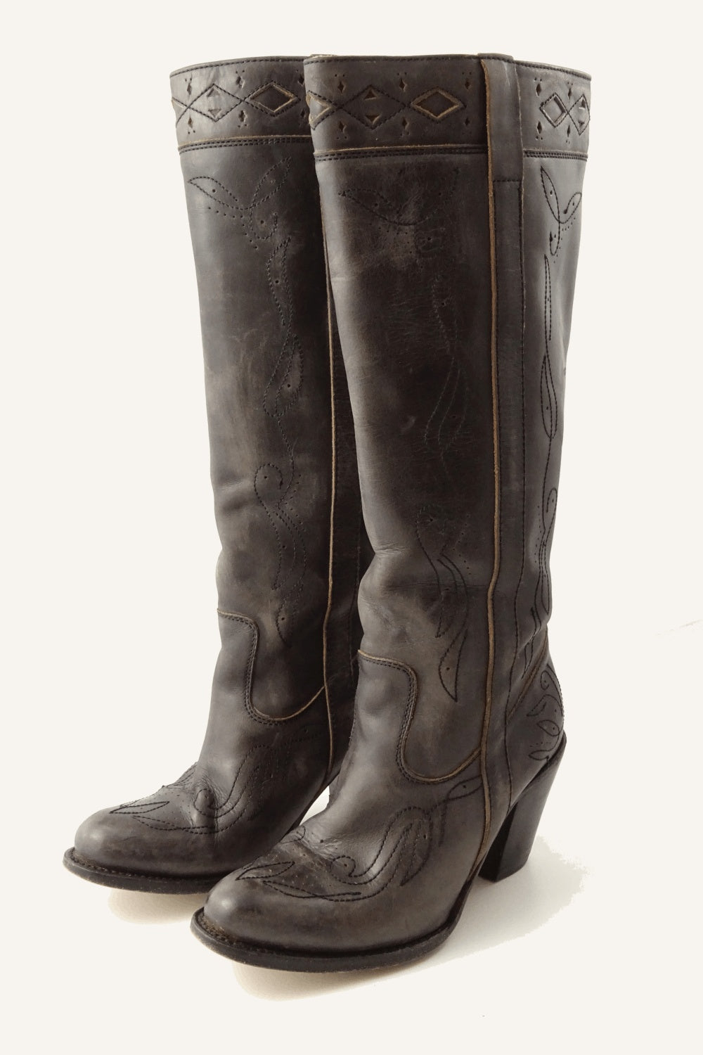 Sancho Brown Knee High Boots 38