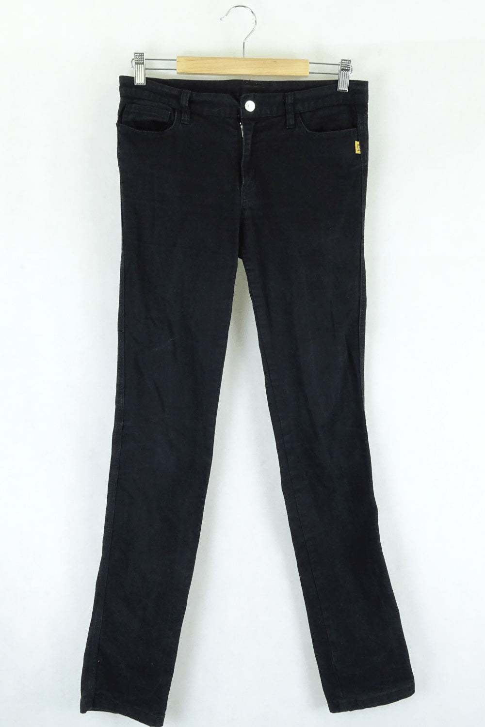 Bettina Liano Black Straight Jeans 10