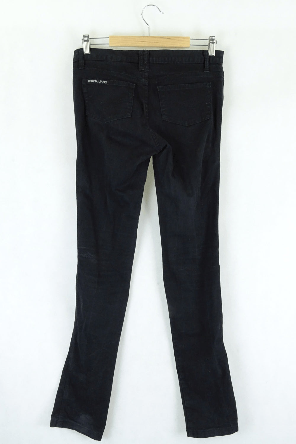 Bettina Liano Black Straight Jeans 10