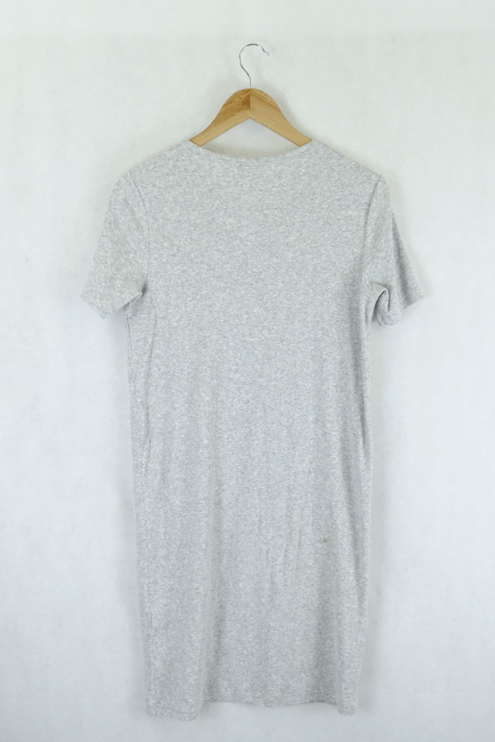 Cos Grey Ribbed Dress S