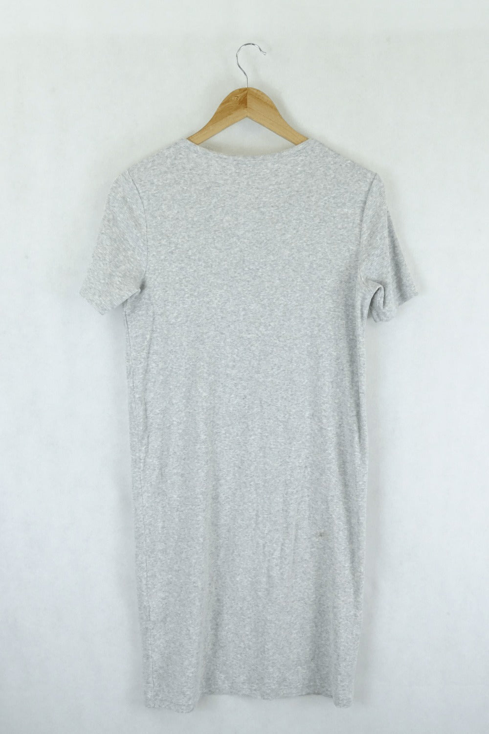 Cos Grey Ribbed Dress S